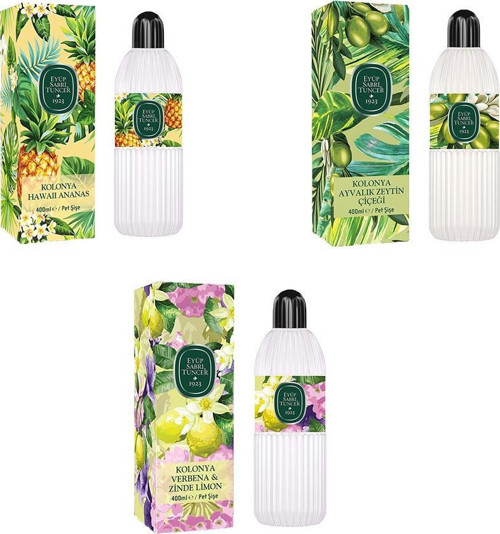 Kolonya Verbena & Zinde Limon, Hawaii Ananas ve Ayvalık Zeytin Çiçeği