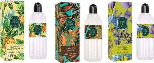 Kolonya Hawaii Ananas, Tütün ve Lavanta Pet Şişe 400 ml