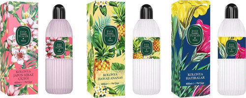 Kolonya Japon Kiraz Çiçeği, Hawaii Ananas ve Hatıralar Pet Şişe 400 ML