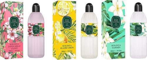 Kolonya Japon Kiraz Çiçeği, Klasik Limon ve Yasemin Pet Şişe 400 ML