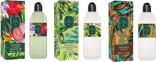 Kolonya Yağmur Ormanları, Ayvalık Zeytin Çiçeği ve Tütün Pet Şişe 400 ml