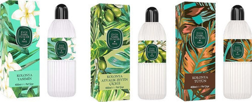 Kolonya Yasemin, Ayvalık Zeytin Çiçeği ve Tütün Pet Şişe 400 ML