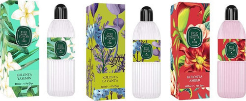 Kolonya Yasemin, Lavanta ve Amber Pet Şişe 400 ML