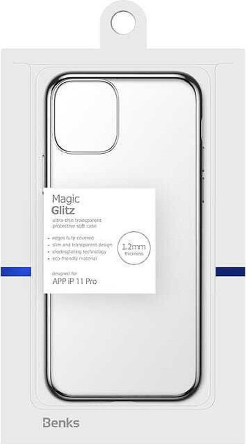 Apple iPhone 11 Pro Köşeleri Parlak Renkli Magic Glitz Transparent Kapak