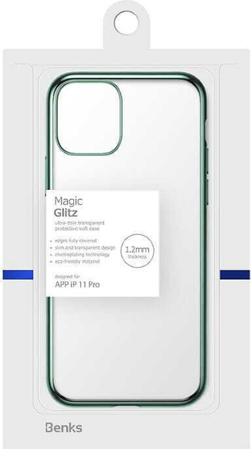 Apple iPhone 11 Pro Köşeleri Parlak Renkli Magic Glitz Transparent Kapak