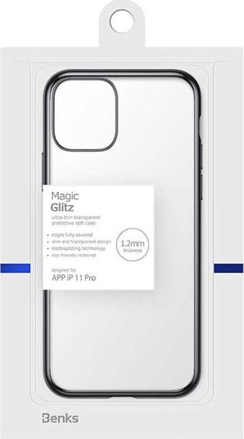 Apple iPhone 11 Pro Köşeleri Parlak Renkli Magic Glitz Transparent Kapak