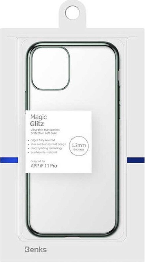 Apple iPhone 11 Pro Köşeleri Parlak Renkli Magic Glitz Transparent Kapak