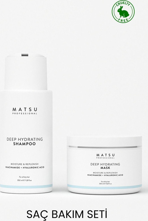 Deep Hydrating Kuru Saçlar için Şampuan ve Maske İkili Avantaj Bakım Seti