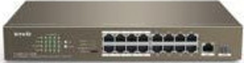 TEF1118P-16-150W 16 Port Poe+ 10-100 Switch Çelik Kasa Rack Mount