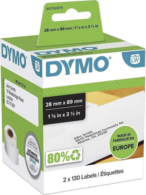 99010 LW Çok Amaçlı Etiket 28x89mm 1-1/8"inç x 3-1/2" inç - 260 lı Paket