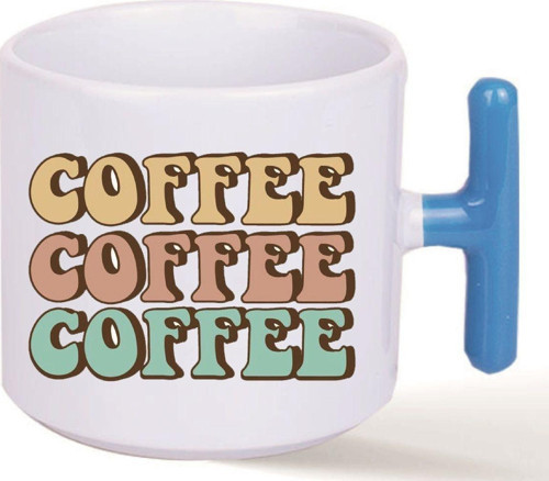 Kişiye Özel Coffee Emoji Kalp Kulplu Süblimasyon Hediye Kaliteli Baskılı Porselen Kupa Bardak Siyat T