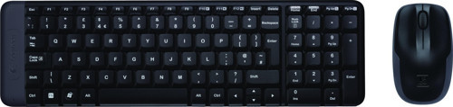 MK220 Kablosuz Türkçe Q Klavye Mouse Seti - Siyah
