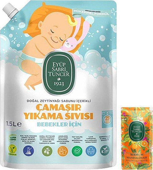 Kolonyalı Mendil Bodrum Mandalinası ve Bebek Çamaşır Deterjanı