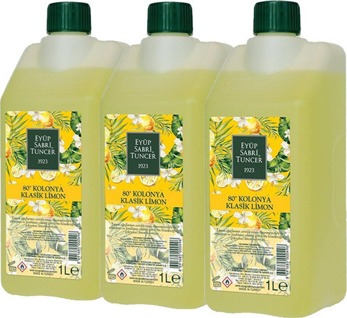 Klasik Limon Kolonyası Yedek Şişe 1 Lt x 3 Adet