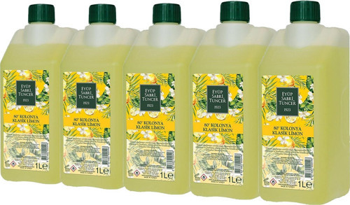 Klasik Limon Kolonyası Yedek Şişe 1 Lt x 5 Adet