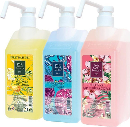 Klasik Limon, Okyanus ve Japon Kiraz Çiçeği Kolonyası Sprey Başlıklı
