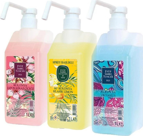 Okyanus, Japon Kiraz Çiçeği ve Klasik Limon Kolonyası 1 lt