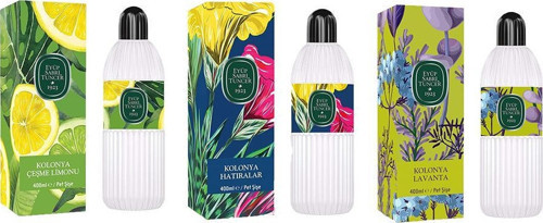 Kolonya Çeşme Limonu, Hatıralar ve Lavanta Pet Şişe 400 ml