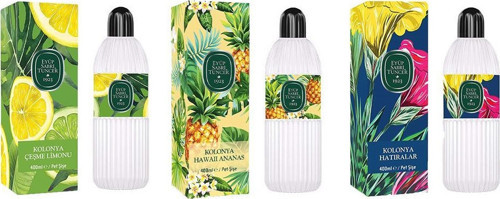 Kolonya Çeşme Limonu, Hawaii Ananas ve Hatıralar Pet Şişe 400 ml