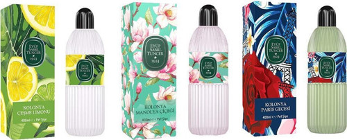 Kolonya Çeşme Limonu, Manolya Çiçeği ve Paris Gecesi Pet Şişe 400 ml