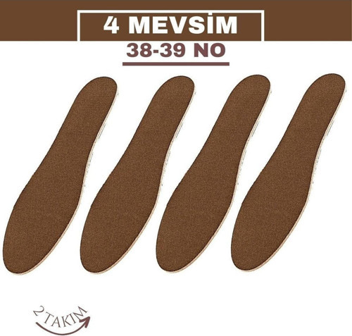 38-39 No 4 Mevsim Terletmez Şok Emici Ayakkabı Tabanlığı Seti 716090