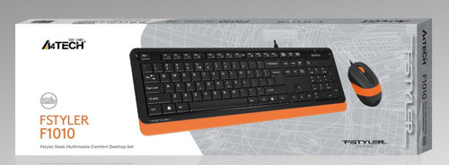 F1010 Q Usb Turuncu Fn- mm Klv+Optik Mouse Set