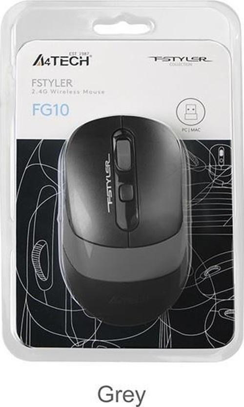 Fg10S Silent Gri Nano Kablosuz Optik 2000 Dpı Mouse (Sessiz)