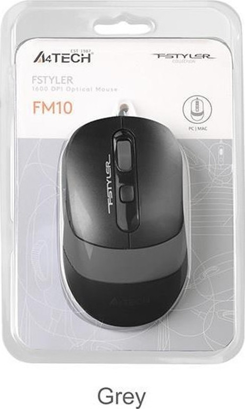 Fm10 Usb Fstyler Gri Optik 1600 Dpı Mouse