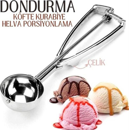 Dondurma Porsiyonlama Kaşığı Kurabiye Köfte Helva