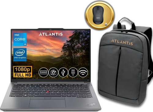 ThinkPad E14 i5-1335U 16GB 1TB M.2 SSD 21JK0003TX ATL29 14" Fdos Notebook Çanta & Mouse