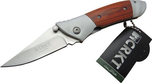 CRKT CR 0035 RD Kamp Çakı 18 cm - Metal & Gül Ağacı Saplı, Kılıflı, Kutulu