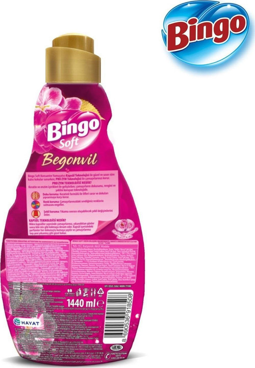 Konsantre Çamaşır Yumuşatıcısı Begonvil 1440 ml x 2 Adet