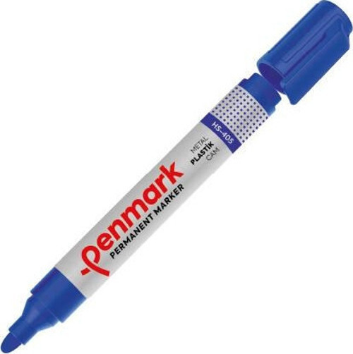 Markör Permanent Yuvarlak Uç Mavi HS-405
