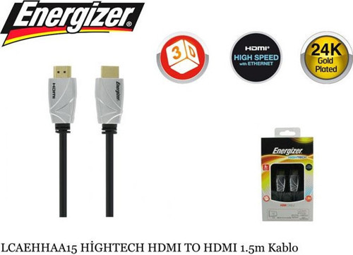 Energizer LCAEHHAA15 HİGHTECH HDMI TO HDMI 1.5m Kablo