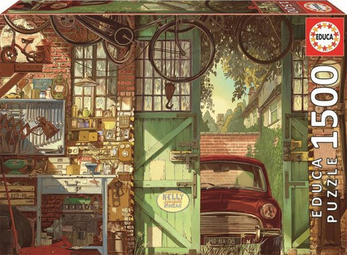 18005 Old Garage Puzzle 1500 Parça Puzzle