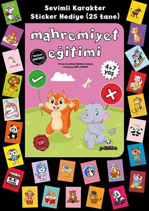 Mahremiyet Eğitimi - Stickerlı 4+7 Yaş