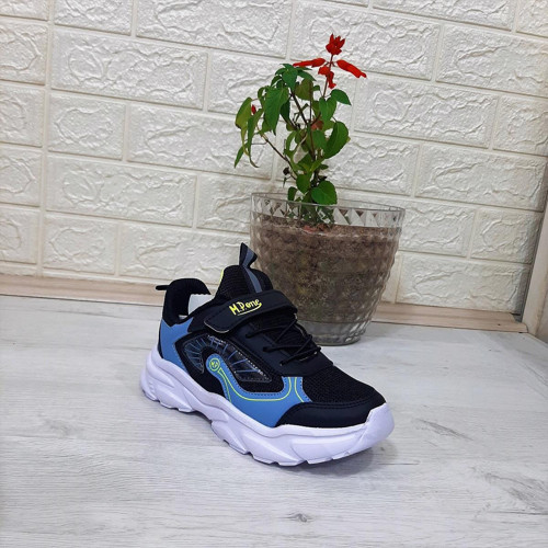 M.P. One 3222 Siyah Cırtlı Hafif Erkek Çocuk Spor Ayakkabı