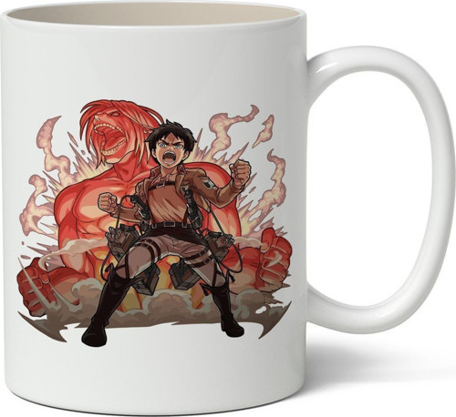 Kişiye Özel Attack On Titan Anime Temalı Baskılı Kişiye Özel Kupa Bardak - Sevgiliye Arkadaşa Hediye