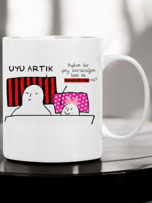 Kişiye Özel Aşkım Ben Mi Gençlerbirliği Mi Uyu Artık Taraftar Kupa Bardak Sevgiliye Hediye