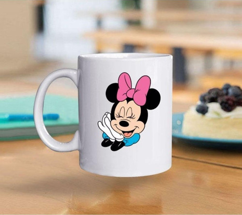 Mickey Ve Minnie Mutlu Eş Bardakları Baskılı Kupa Bardak