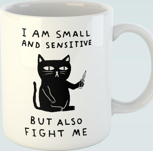 "I Am Small And Sensitive But Also Fight Me" Kedili Kupa Bardak