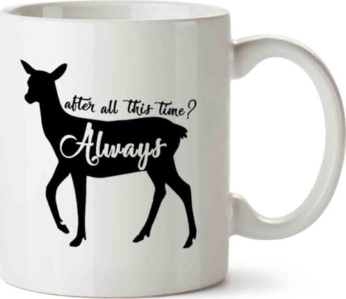 Harry Potter Always After All This Time Temalı Beyaz Kupa Bardak Sevgiliye Arkadaşa Hediye