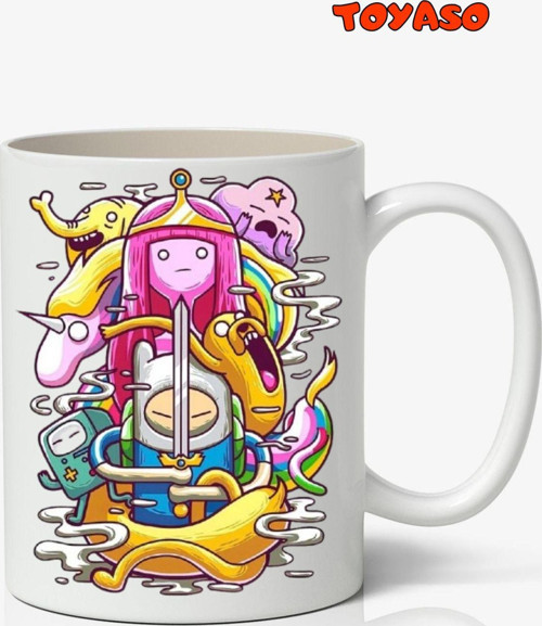Adventure Time Marceline Jack Finn Cartoon Network Temalı Beyaz Kupa Bardak