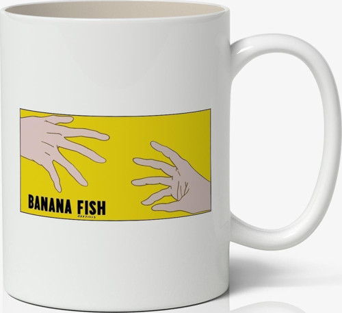 Banana Fish Anime Baskılı Beyaz Kupa Bardak