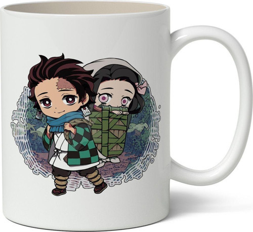Kişiye Özel Demon Slayer Tanjiro & Nezuko Kamado Anime Temalı Baskılı Kupa Bardak