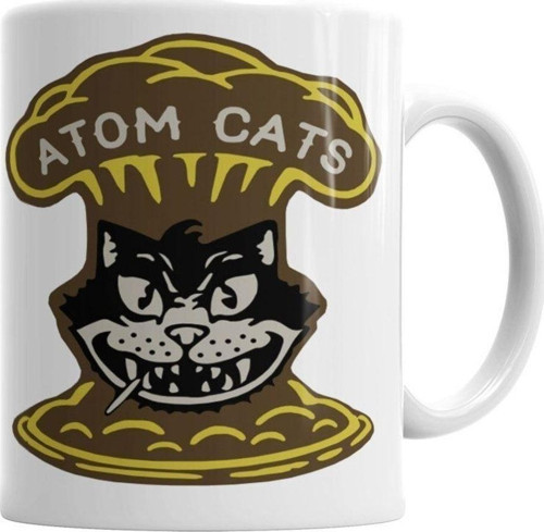 Fallout Atom Cats Kedi Temalı Beyaz Kupa Bardak Porselen