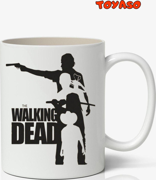 The Walking Dead Rick Grimes Michonne Daryl Carl Temalı Beyaz Kupa Bardak Sevgiliye Arkadaşa Hediye