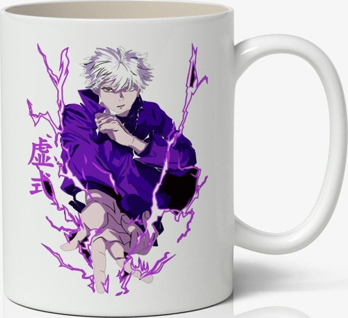 Jujutsu Kaisen Satoru Gojo Anime Baskılı Beyaz Porselen Kupa Bardak