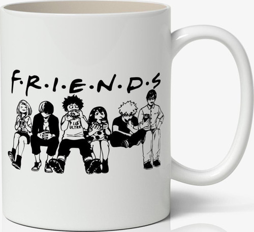 Friends Anime Temalı Kupa Bardak - Sevgiliye Arkadaşa Hediye