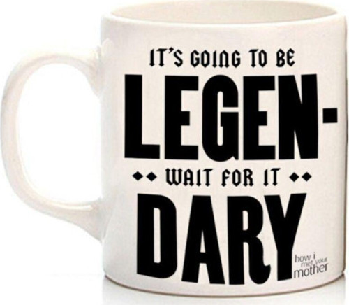 How I Meet Your Legendary! Temalı Beyaz Kupa Bardak